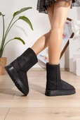 Hugg Kalın Taban İçi Yünlü Kısa Kadın Bot thumbnail 3