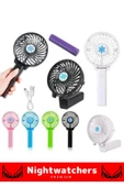 Taşınabilir Cep Boyu Usb Şarjlı 3 Kademeli Sessiz Mini Fan Pervaneli Soğutucu Küçük Vantilatör - 4