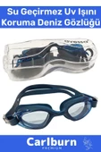 Premium Ayarlanabilir Kayış Su Geçirmez Uv Işını Koruma Silikon Plastik Antifog Kutulu Deniz Gözlüğü - 1