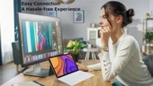 Apple iPad 7. Nesil 10.2" Uyumlu Kablosuz Bluetooth Şarj Edilebilir Yuvarlak Tuşlu Klavye Mouse Seti - Beyaz - 2