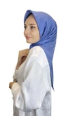 Kroren by Armanda Vual Eşarp - İpeksi Parlak Eşarp KR7558  İNDİGO thumbnail 1