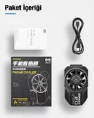 Zhltools FL-A2 Hava Soğutmalı Cep Telefon Soğutma Fanı Radyatör Soğutucu - 4