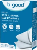 B-Good Steril Spanç Gaz Kompres 7,5cm x 7,5cm 25'li - 1