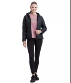 Skechers W Capitone Hooded Jacket S212001-001 Kadın Günlük Mont - 4