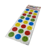 Ticon Sticker Gülen Yüz Renkli - 2 adet - 1