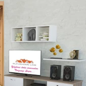 MODİLAYN VAHİDE Duvar Rafı, Kitaplık, Yaşam Ünitesi Üst Modül - 5