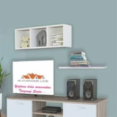 MODİLAYN VAHİDE Duvar Rafı, Kitaplık, Yaşam Ünitesi Üst Modül - 1