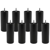 Mobilya Kanepe Koltuk Baza Yükseltme M8 Civatalı İnce Diş Destek Ayağı Ayakları Siyah 15 cm 8 Adet thumbnail 7