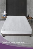 Pamuklu Fitted Sıvı Geçirmez Yatak Alezi 200x200cm - 5