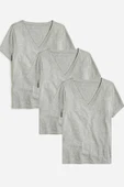 Süperlife Kadın V Yaka Regular Tshirt SPR24TSK45-3 - 5