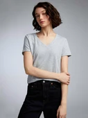 Süperlife Kadın V Yaka Regular Tshirt SPR24TSK45-3 - 6