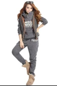 Günlük Kışlık Şık ve Rahat Üçlü Kadın Eşofman Takımı thumbnail 1