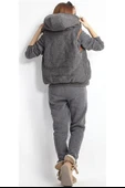 Günlük Kışlık Şık ve Rahat Üçlü Kadın Eşofman Takımı thumbnail 2