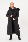 Günlük Kışlık Tam Boy Şişme Kadın Mont thumbnail 2