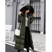 Günlük Kışlık Tam Boy Şişme Kadın Mont thumbnail 2