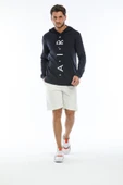 Süperlife Erkek Kapşonlu Regular  Air Baskılı İnce Sweatshirt SPR22SW104 - 2