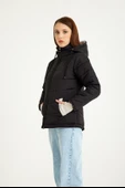 Günlük Su Geçirmez Kışlık Şişme Kadın Mont thumbnail 3