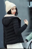 Kışlık Kapüşonlu Kadın Şişme Mont - 3
