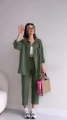 Keten Günlük İkili Takım Elbise Pantolon Gömlek thumbnail 1