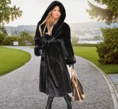 Kışlık Kürk Kadın Ceket Tam Boy thumbnail 1