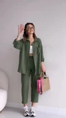 Keten Günlük İkili Takım Elbise Pantolon Gömlek thumbnail 1