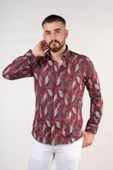DORSS SLİMFİT DESENLİ ERKEK GÖMLEK thumbnail 2