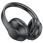 Brofone B023 Kablosuz Kulak Üstü  Kulaklık Bluetooth 5.3 Siyah  Yumuşak Pedli - 1