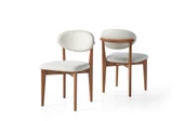 Norte Ahşap Salon Mutfak Sandalyesi 4 Lü Set - 3