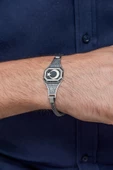 Ayyıldız Türk Bayrağı Motifli 925 Ayar Gümüş Erkek Bileklik Künye - 3