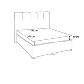 Çizgili Saten Yatak Çarşafı Lastikli 160x200 Yastık Kılıfı 50x70 Fitted Çift Kişilik Çarşaf Seti Pem - 6