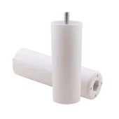 Mobilya Kanepe Koltuk Baza Yükseltme M8 Civatalı İnce Diş Destek Ayağı Ayakları Beyaz 14 cm 8 Adet - 5