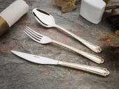 Emsan Elegance Göksu Gold 84 Parça Lüks Kutulu Çatal Kaşık Bıçak Takımı - 1