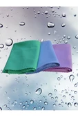 Mikrofiber 3'lü Su Emici İz Bırakmayan Antibakteriyel Cam Temizlik Bezi Seti 40x60 - 6