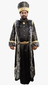 Yavuz Sultan Selim Padişah Kıyafeti Osmanlı Dönem Kostümü - 1