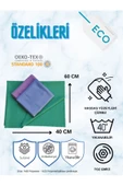 Mikrofiber 3'lü Su Emici İz Bırakmayan Antibakteriyel Cam Temizlik Bezi Seti 40x60 - 8