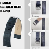 R4147 RODER DERİ KAYIŞ - LACİVERT - 5