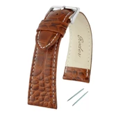 R4134W RODER DERİ KAYIŞ - TABA-BEYAZ - 24X20MM - 6