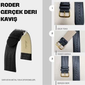 R4148 RODER DERİ KAYIŞ - SİYAH - 6