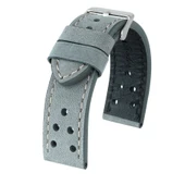 R4152W RODER DERİ KAYIŞ - GRİ - BEYAZ DİKİŞ - 8