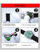 R4152W RODER DERİ KAYIŞ - GRİ - BEYAZ DİKİŞ - 6