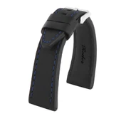 R4136B RODER DERİ KAYIŞ - SİYAH-MAVİ - 1