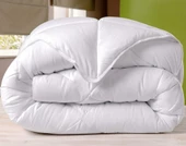 Yorgan Tek Kişilik Beyaz Baklava Desen Pamuklu Kumaş - 3