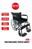 MEYER MOBİLİTY SOLUTİON,M200 REFAKATÇİ FRENLİ STANDART TEKERLEKLİ SANDALYE - 1