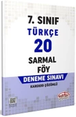 7. Sınıf Türkçe 20 Sarmal Föy Deneme Editör Yayınları - 1