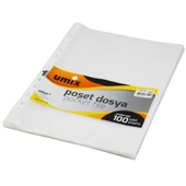Umix Poşet Dosya A4 Delikli 100 lü - 1