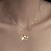 925 Ayar Gümüş Labut ve Bowling Topu Kolye thumbnail 7