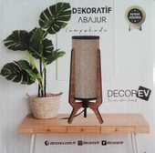 DECOREV ABAJUR DC-4741 AHŞAP DİKEY - 4
