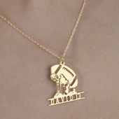 925 Ayar Gümüş Amerikan Futbolu İsim Detaylı  Kolye thumbnail 5