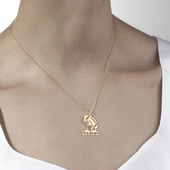 925 Ayar Gümüş Amerikan Futbolu İsim Detaylı  Kolye thumbnail 3