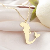 925 Ayar Gümüş Deniz Kızı Kolye thumbnail 6